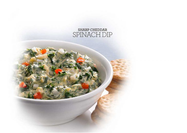 Recipe Sharp Cheddar Spinach Dip Kaukauna Spreadable Cheese