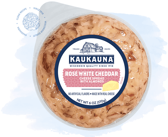 Kaukauna Rosé White Cheddar Cheese Ball