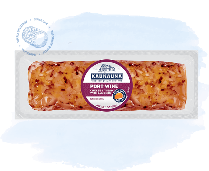 Kaukauna Port Wine Cheese Log