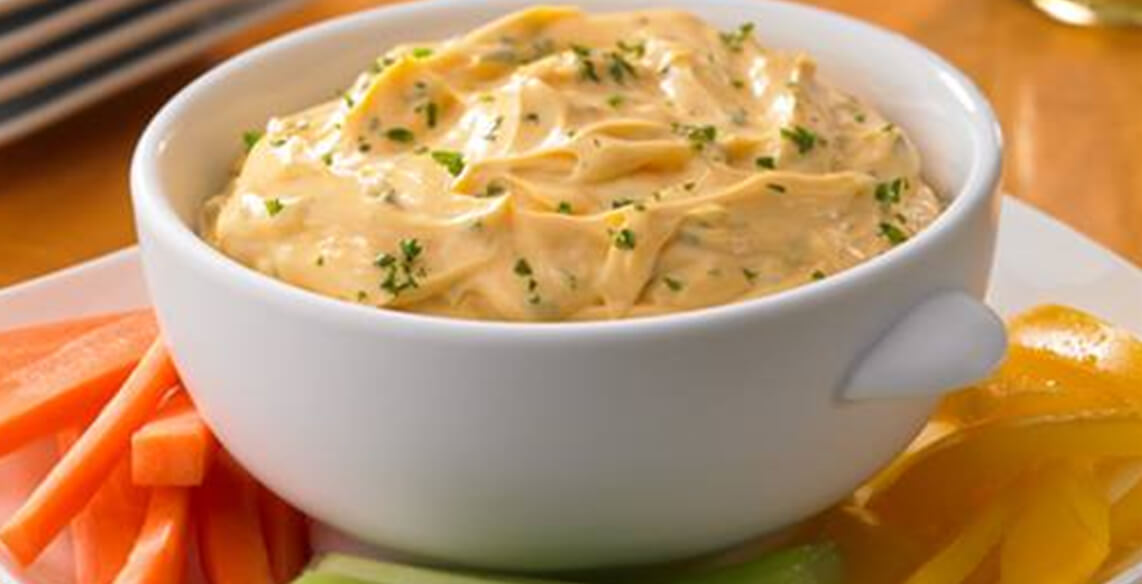 Recipe Cheesy Vegetable Dip Kaukauna Spreadable Cheese