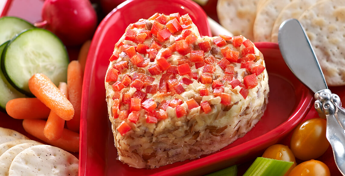 Centerpiece Idea Valentine’s Day Heart Kaukauna Cheese